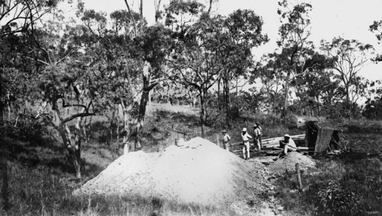 Wydobycie złota: Australia 1869.