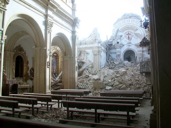 Trzęsienie ziemi w Lorca, Hiszpania (2011 rok).