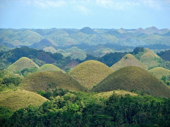 Czekoladowe Wzgórza na wyspie Bohol.