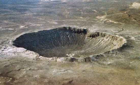 Krater Meteorytowy (inaczej Krater Barringera) w Arizonie.