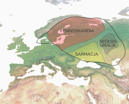 Platforma wschodnioeuropejska w proterozoiku.