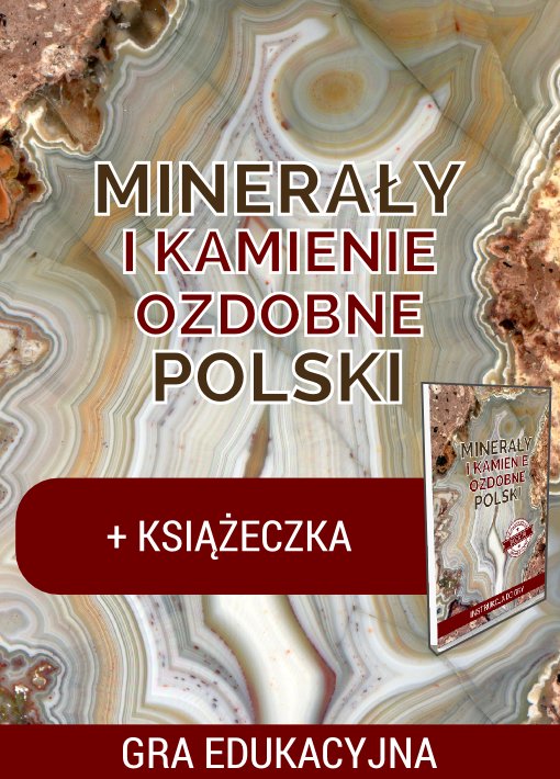 Gra "Minerały i kamienie ozdobne Polski" z książeczką.