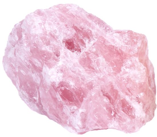 Kwarc różowy - jedna z odmian kolorystycznych minerału kwarcu.